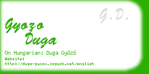 gyozo duga business card